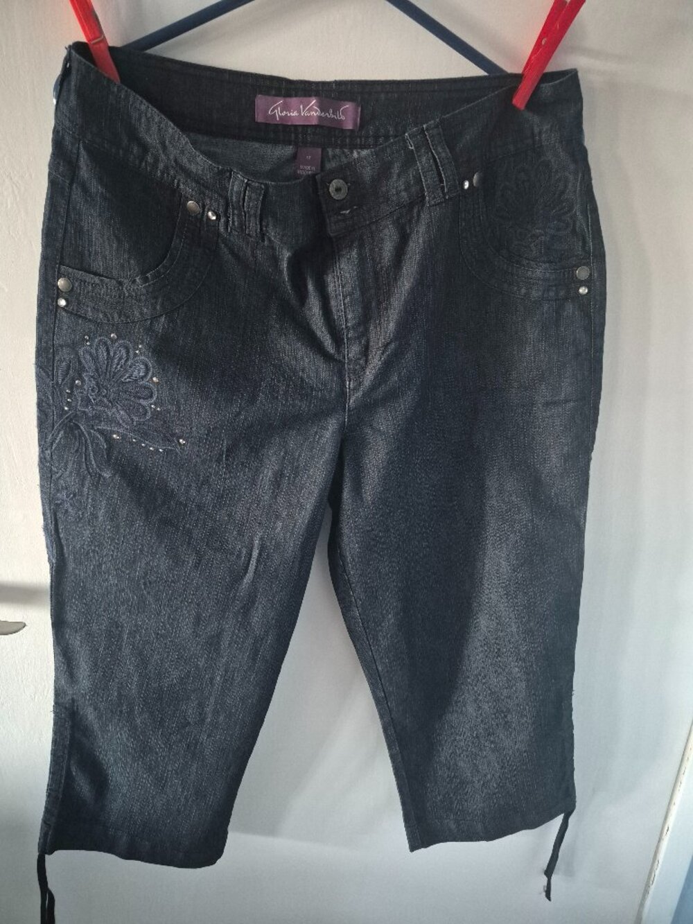 Blingy, denim capris